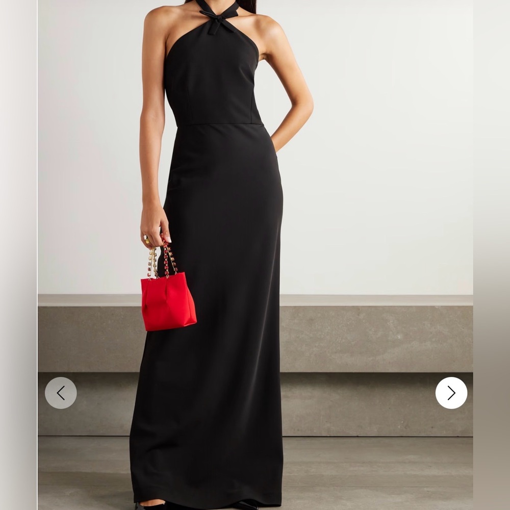Bernadette Jolene halterneck crepe maxi dress - 38 (M - US 6)